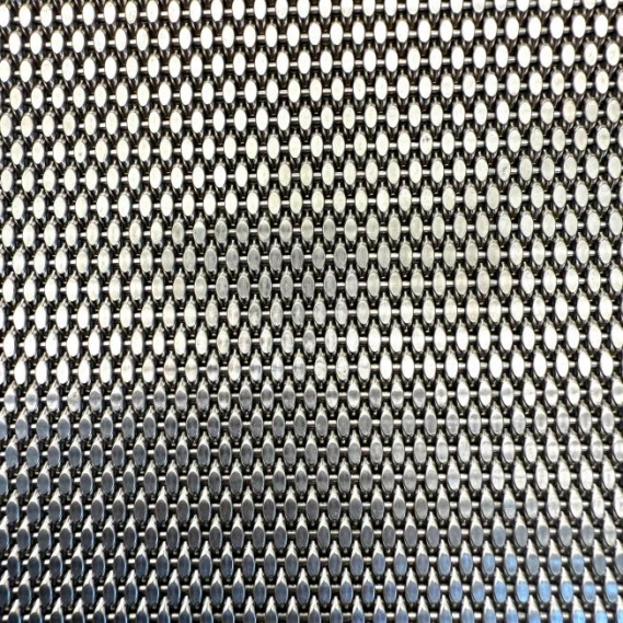 Malla decorativa de metal tejida