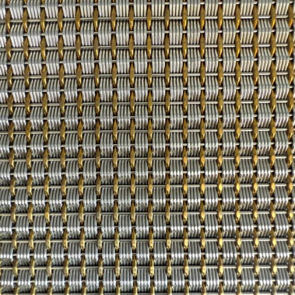 JM-C-1077 - Woven Metal Decorative Mesh - jumao-decorfabric.com