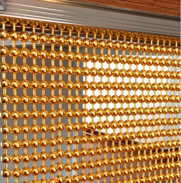 JM-B-966 - Beaded Metal Decorative Mesh - jumao-decorfabric.com