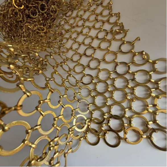 JM-R-4208 - Ring Metal Decorative Mesh - jumao-decorfabric.com